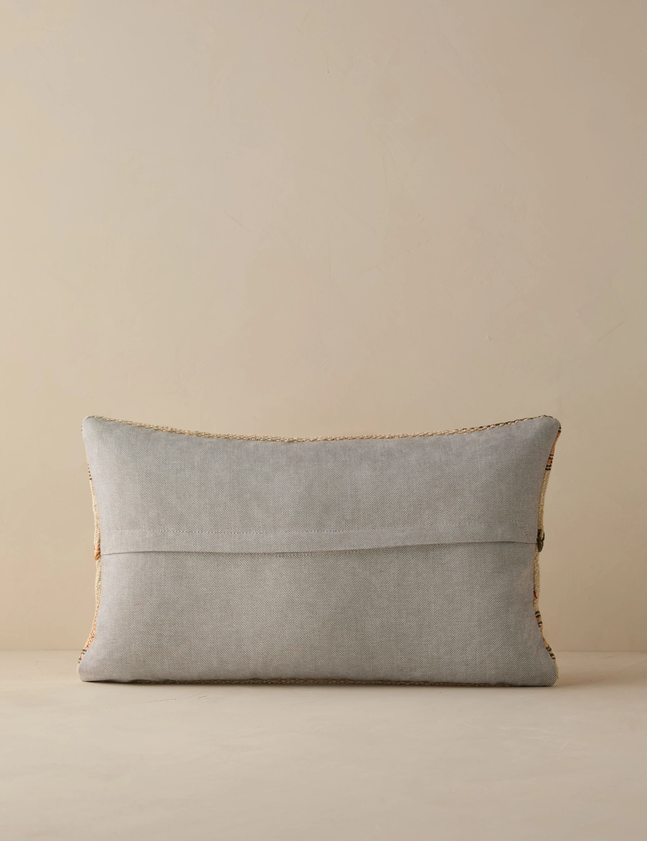 Vintage Lumbar Pillow No. 263, 12" x 20" - Image 2