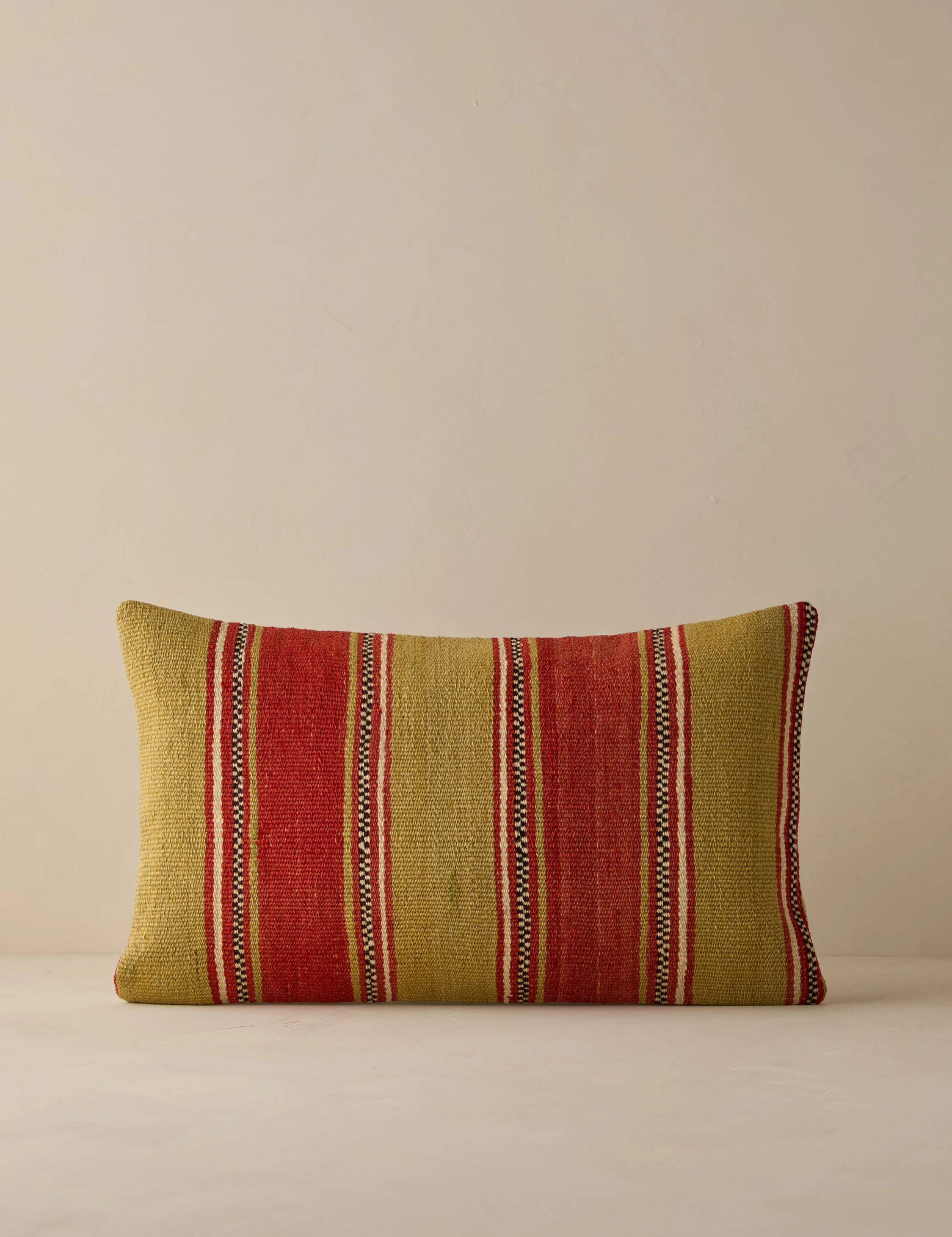 Vintage Lumbar Pillow No. 273, 12" x 20"