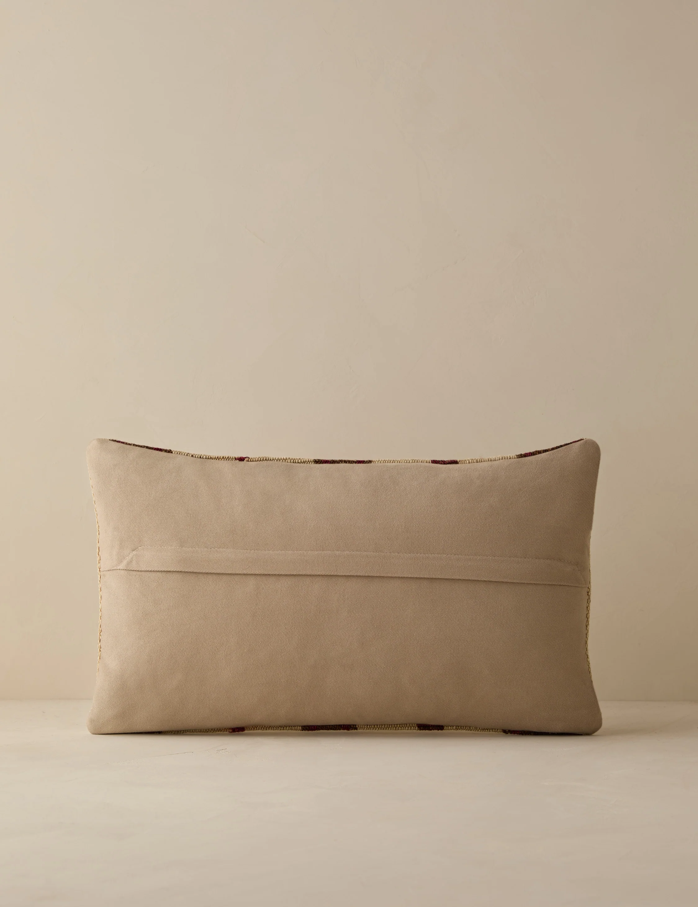 Vintage Lumbar Pillow No. 280, 12" x 20" - Image 2