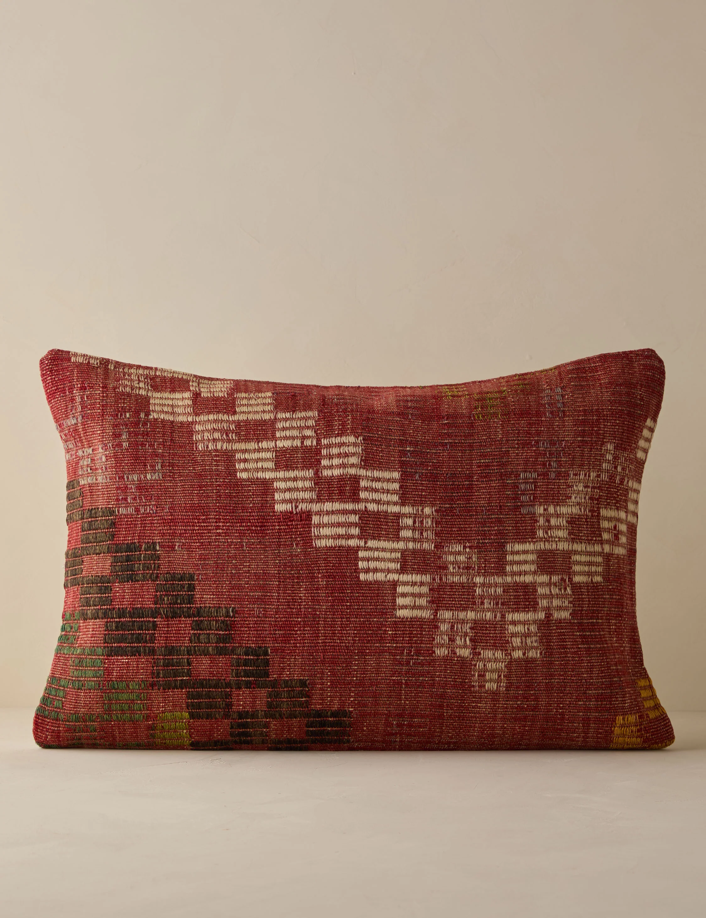 Vintage Lumbar Pillow No. 285, 16" x 24"