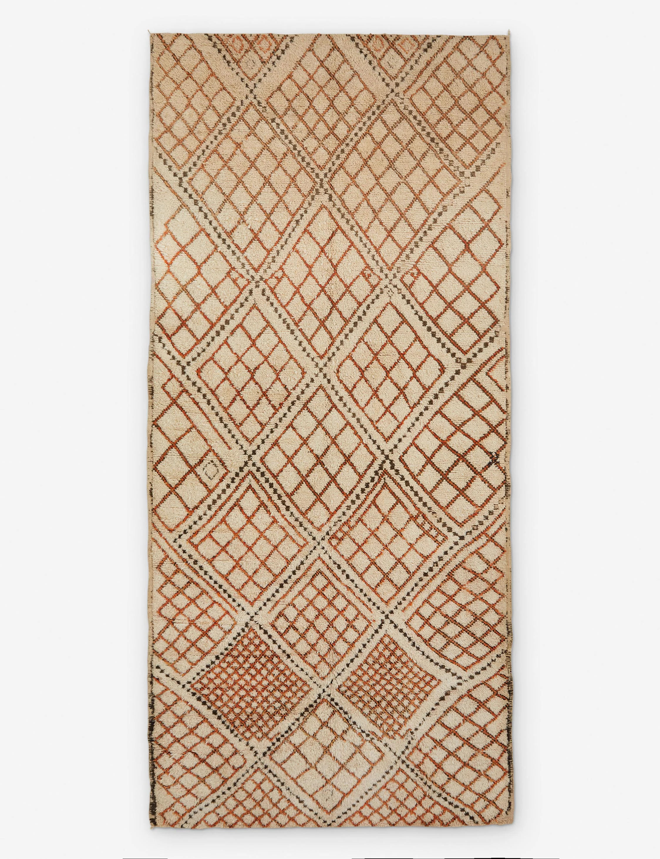 Vintage Moroccan Hand-Knotted Wool Rug No. 26, 6' x 13'3"