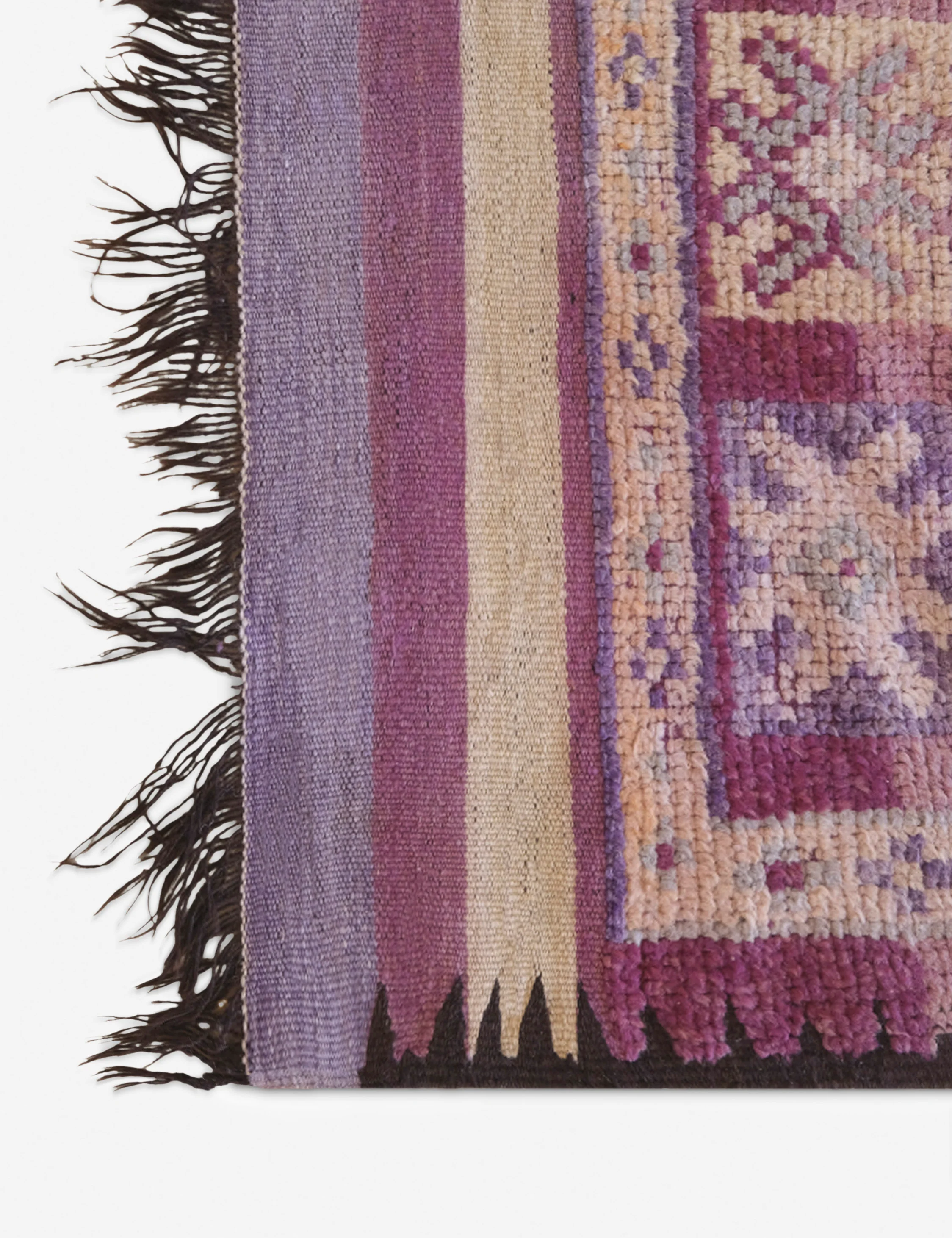 Vintage Moroccan Hand-Knotted Wool Rug No. 62, 5'4" x 11'9" - Image 3