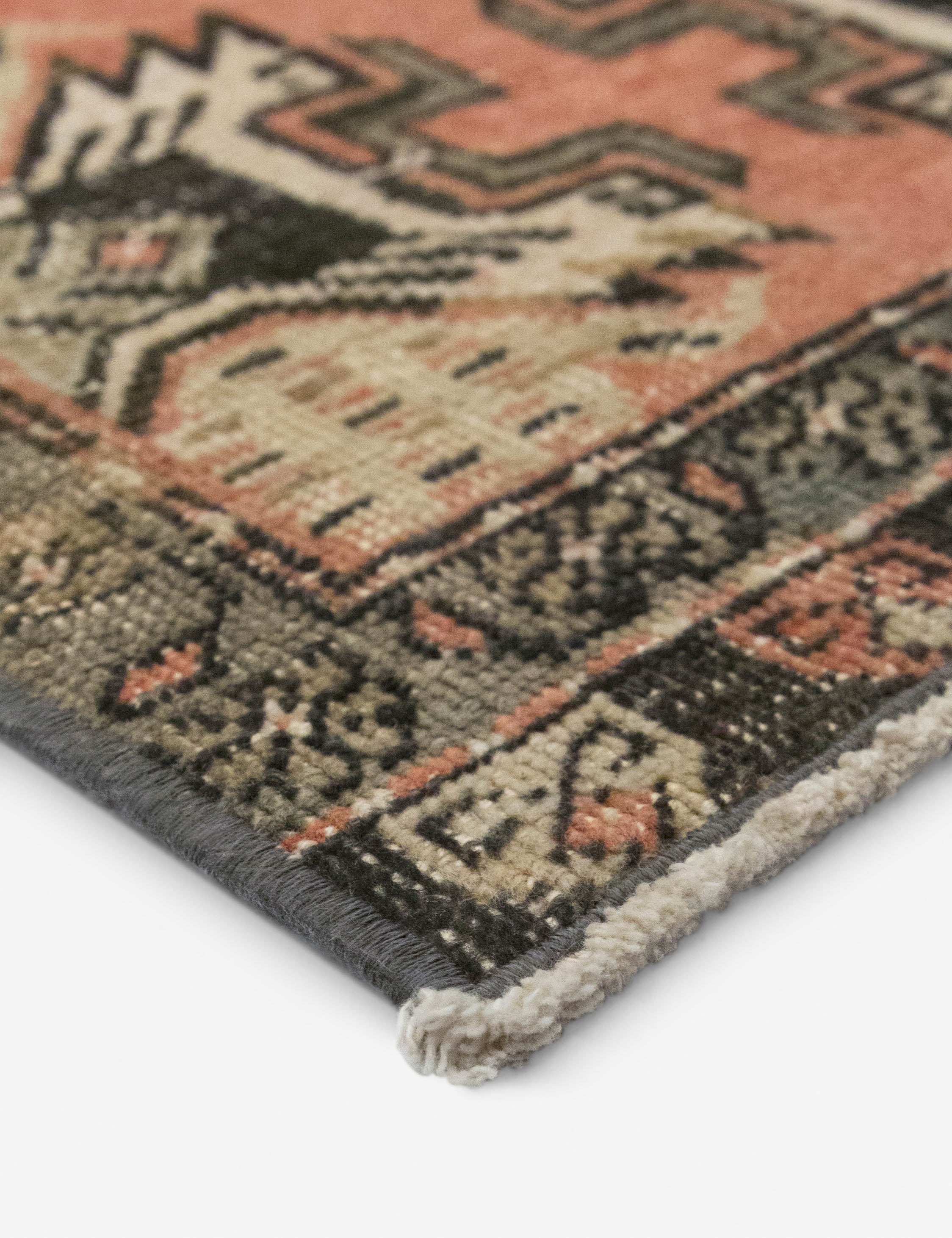 Vintage Turkish Hand-Knotted Wool Mini Rug No. 329, 1'6" x 3'4" - Image 2