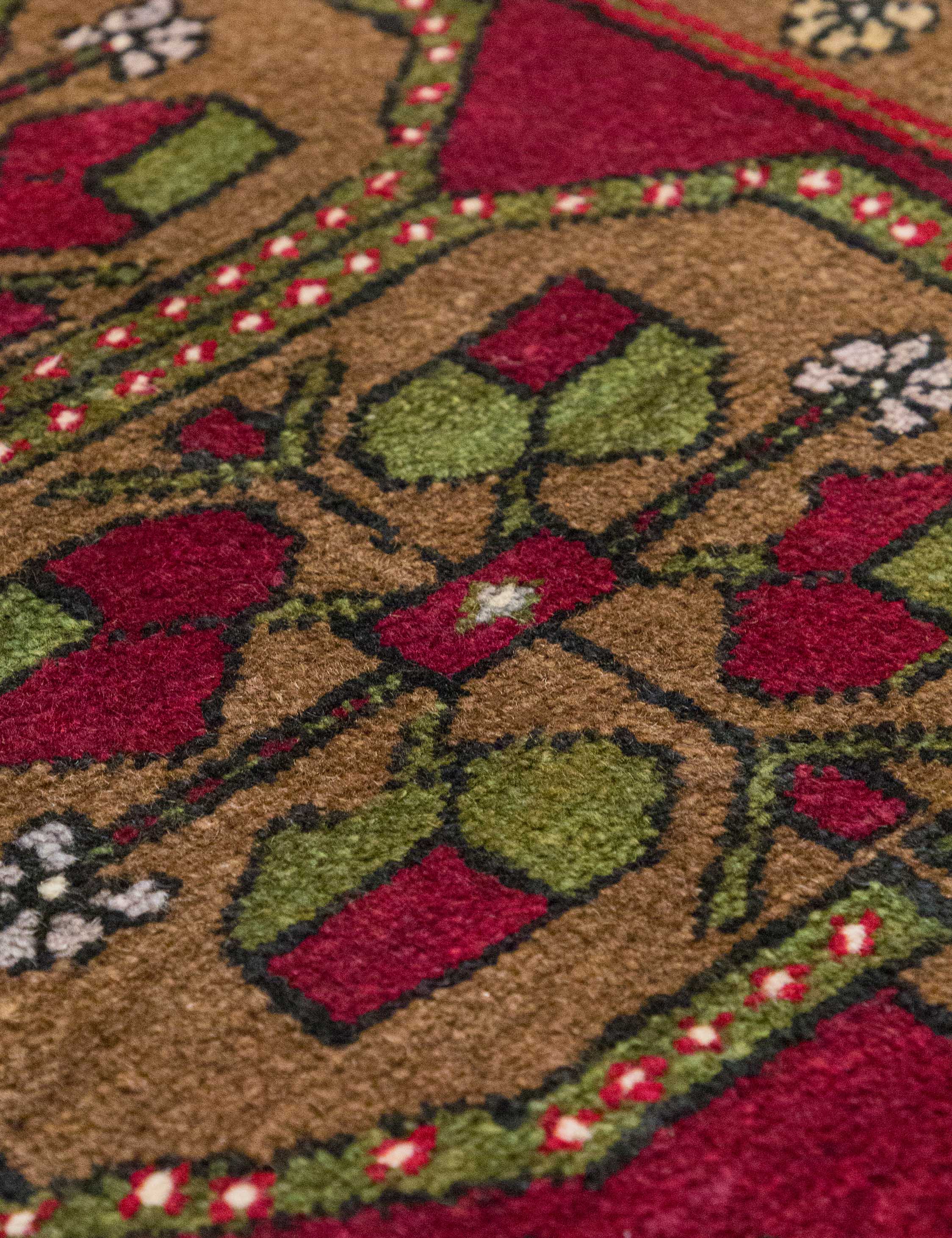 Vintage Turkish Hand-Knotted Wool Mini Rug No. 336, 2' x 3' - Image 3