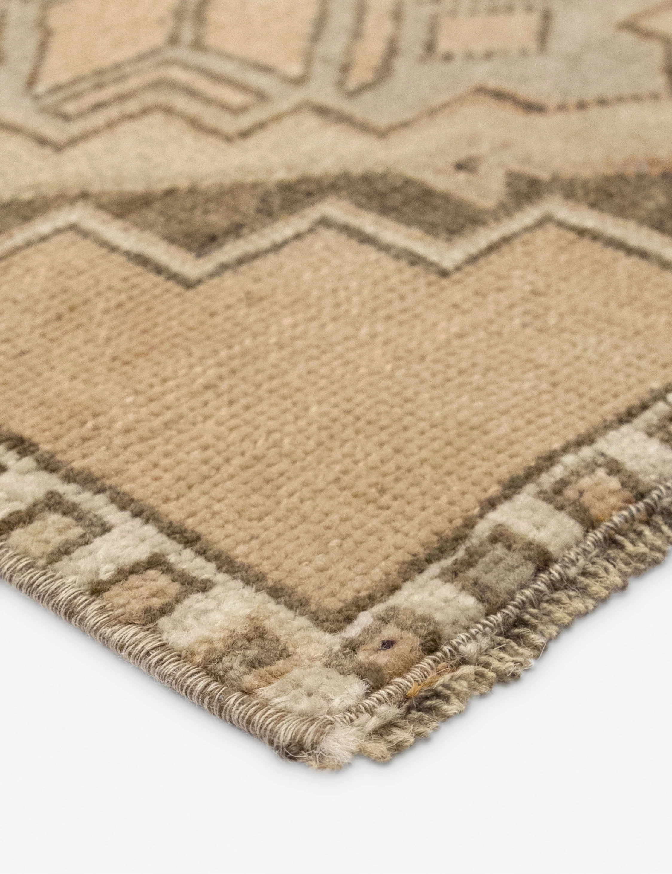 Vintage Turkish Hand-Knotted Wool Mini Rug No. 343, 1'5" x 3'1" - Image 2