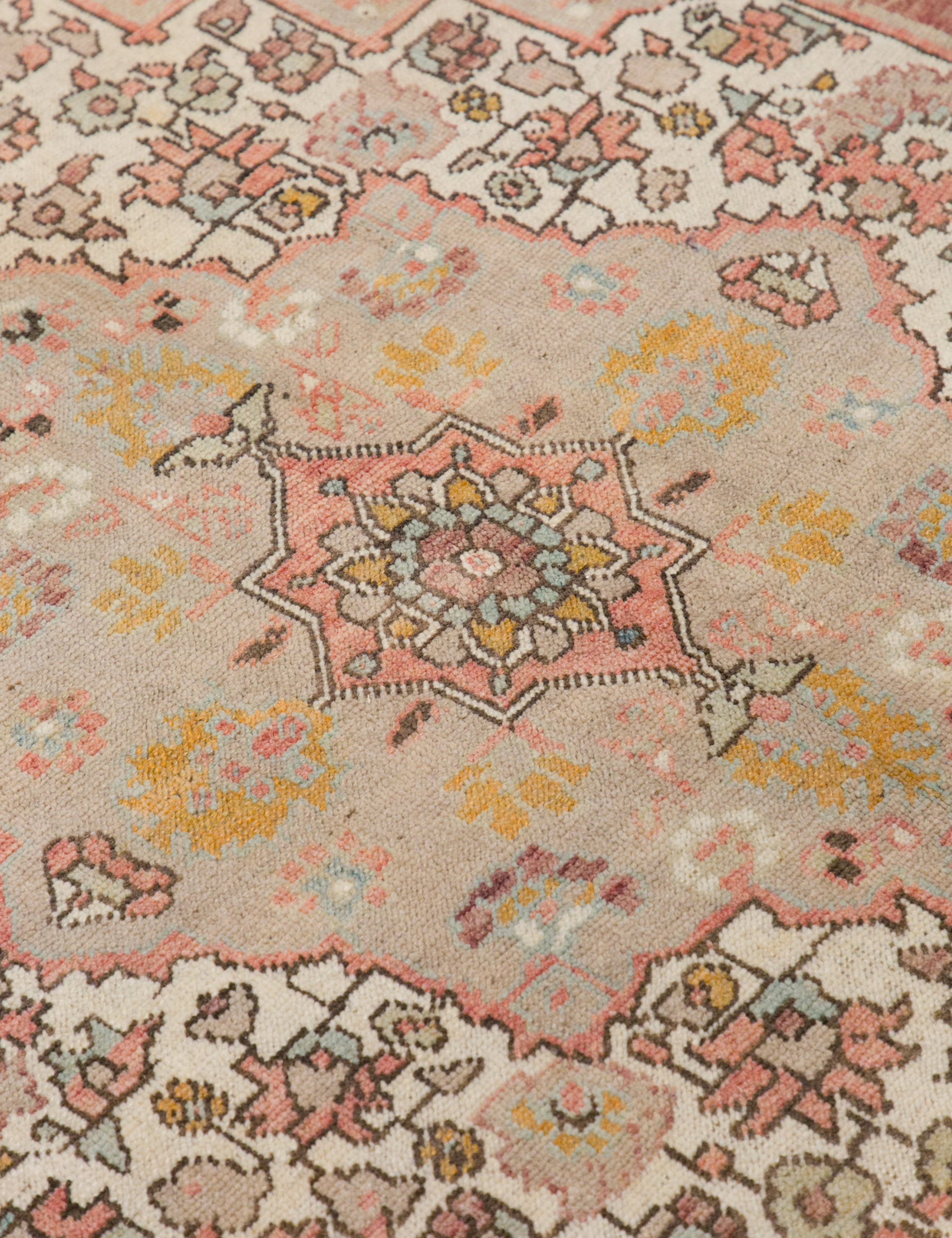 Vintage Turkish Hand-Knotted Wool Rug No. 406, 5'3" x 10' - Image 3