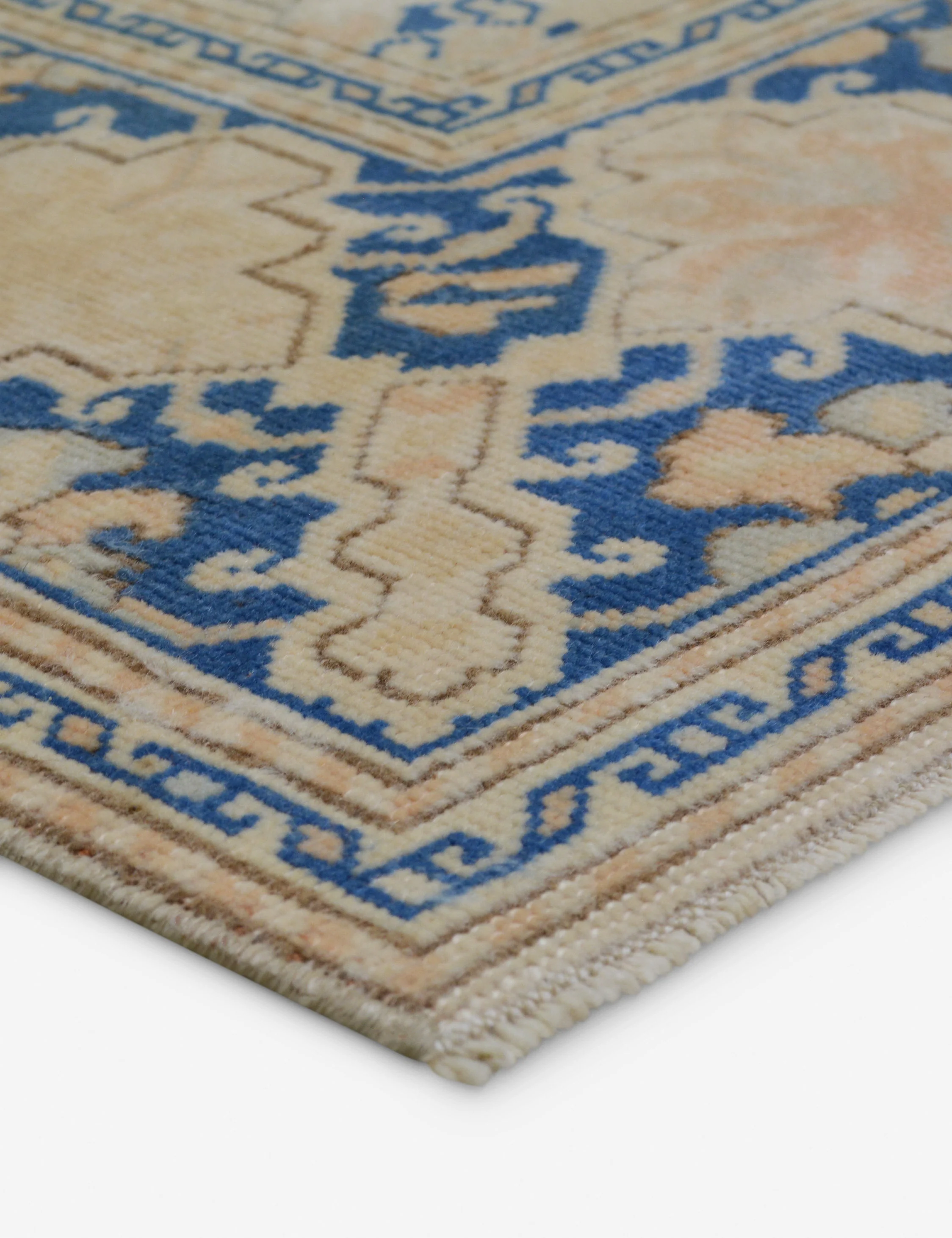 Vintage Turkish Hand-Knotted Wool Rug No. 425, 5' x 6'9" - Image 2