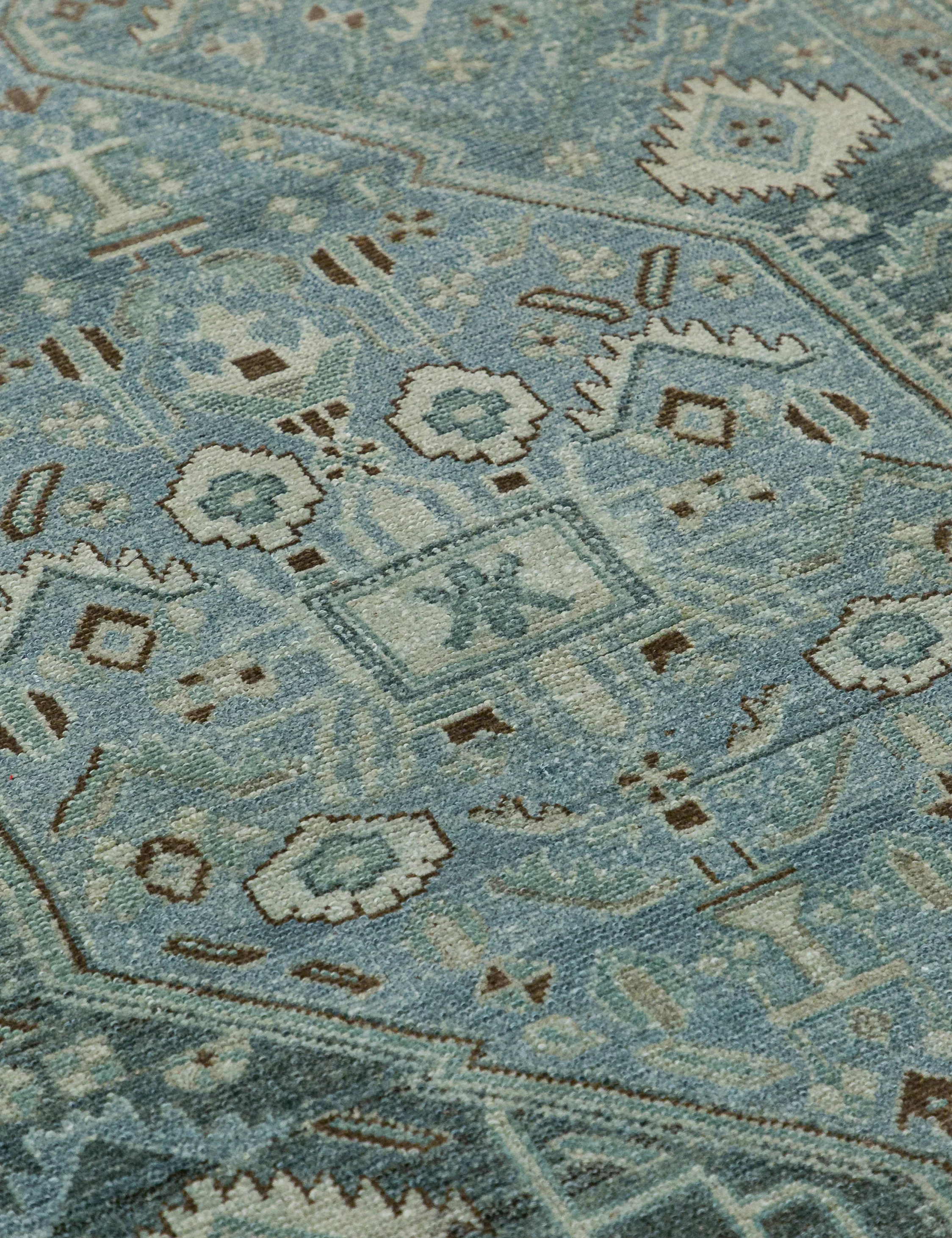 Vintage Turkish Hand-Knotted Wool Rug No. 451, 4'3" x 6'8" - Image 4