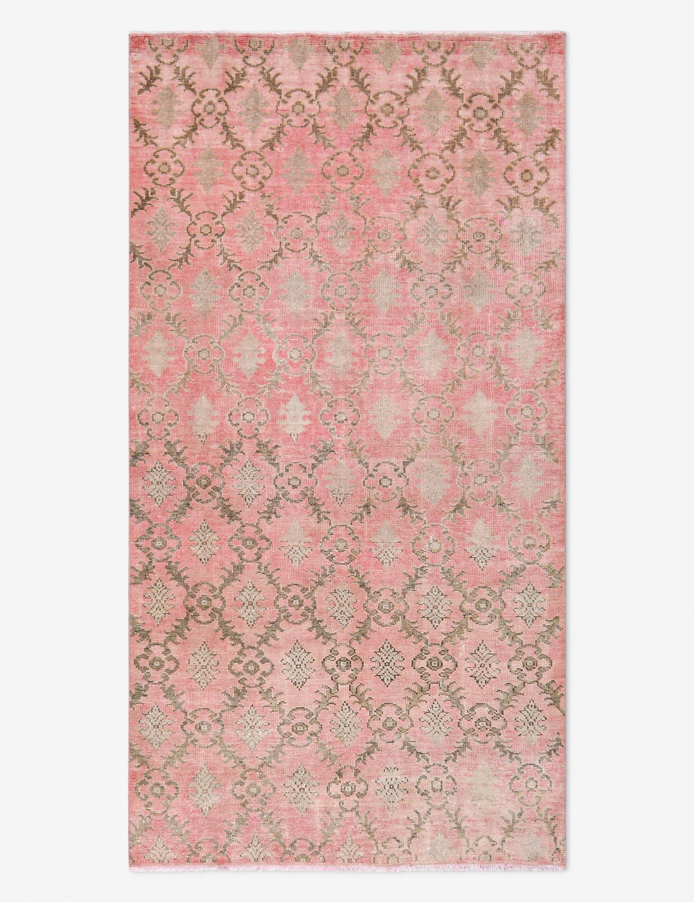 Vintage Turkish Hand-Knotted Wool Rug No. 509, 4' 5" x 8' 2"