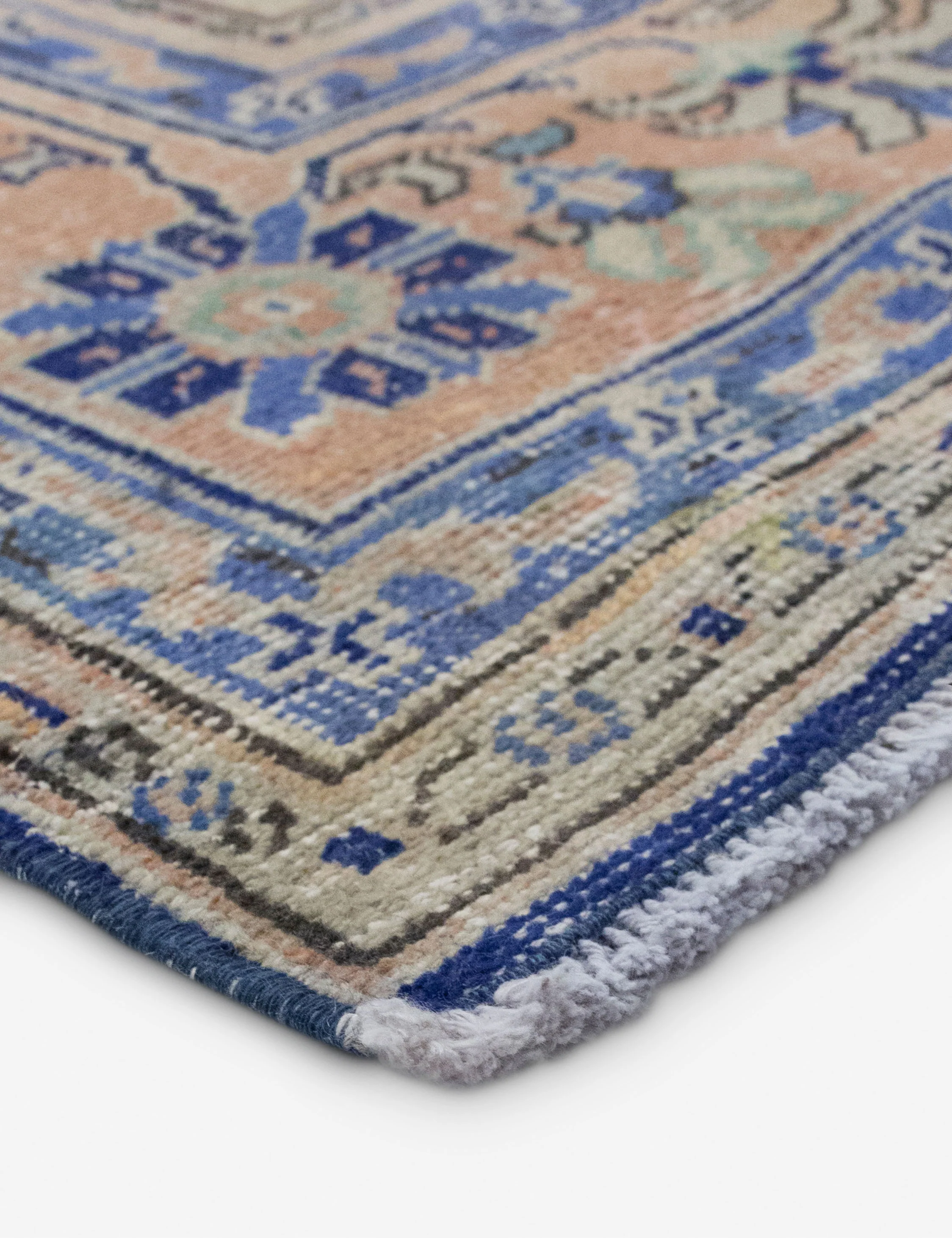 Vintage Turkish Hand-Knotted Wool Rug No. 538, 6'7" x 9'7" - Image 2