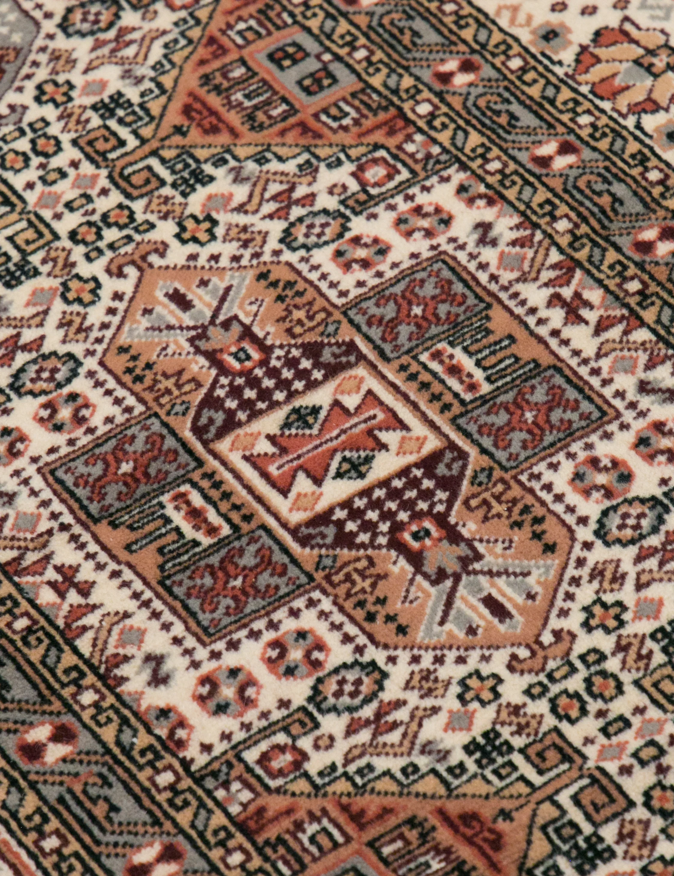Vintage Turkish Hand-Knotted Wool Runner Rug No. 234, 3' x 9'8" - Image 4