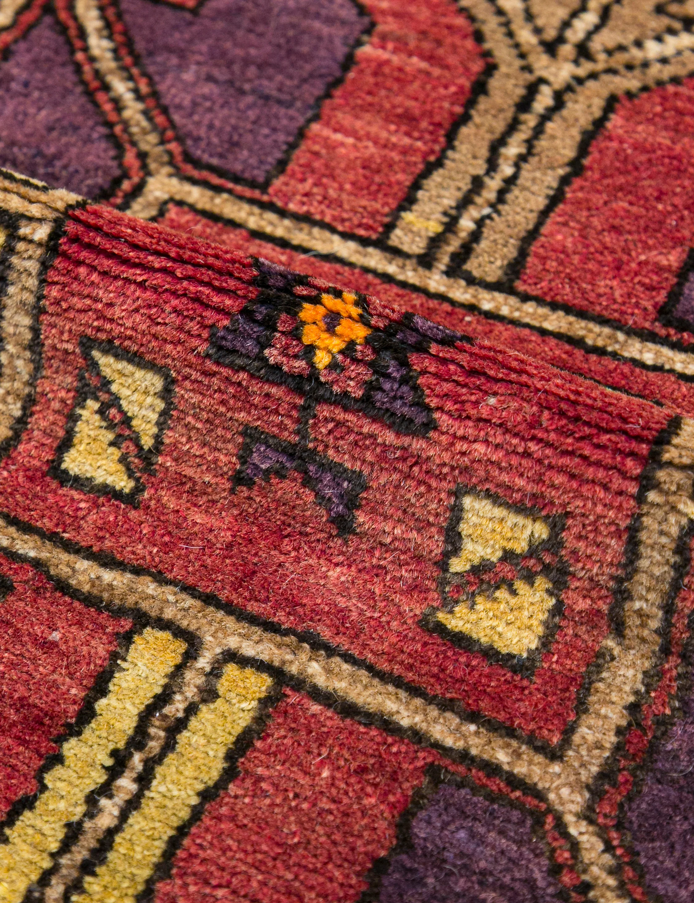 Vintage Turkish Hand-Knotted Wool Runner Rug No. 242, 4' x 14'1" - Image 3