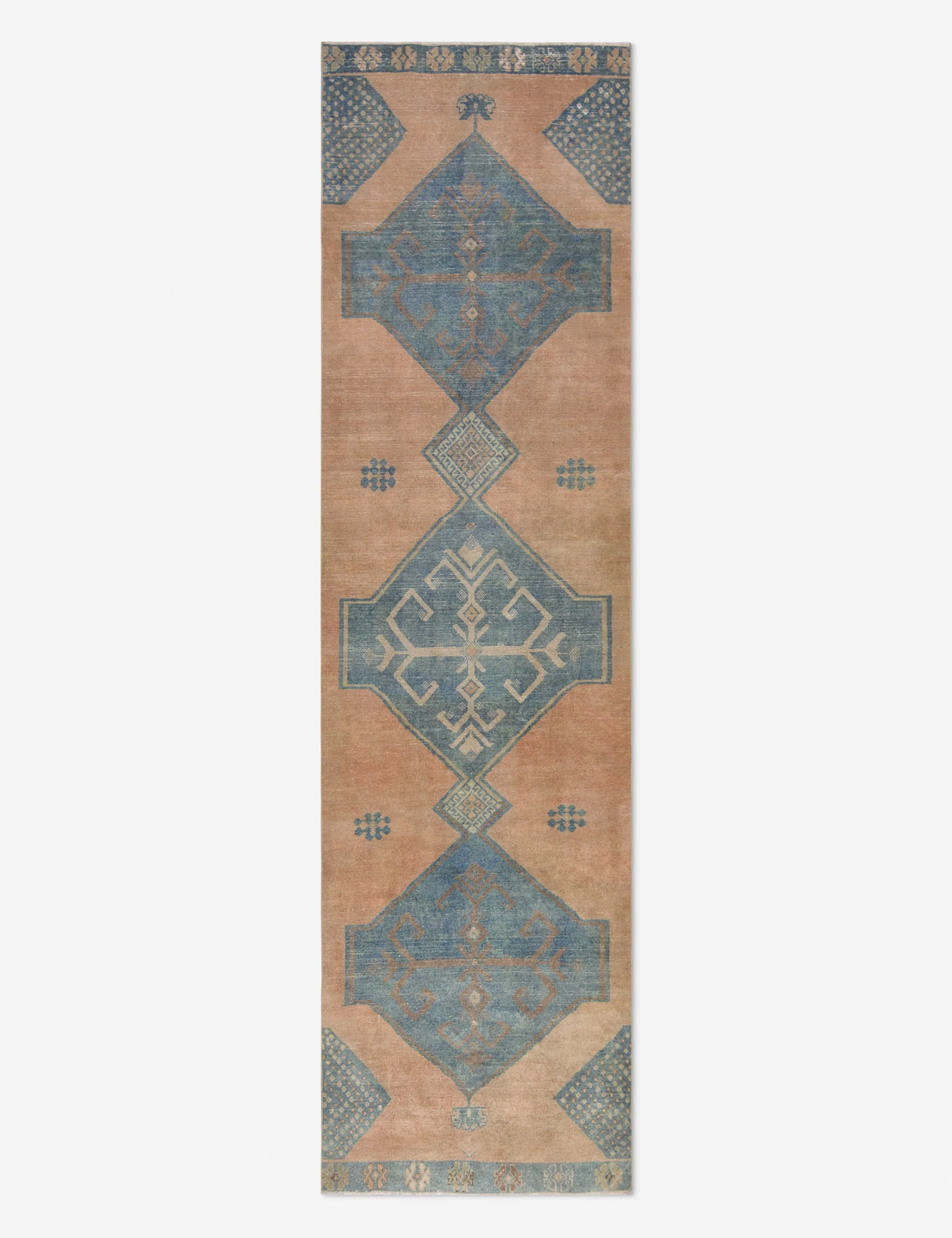 Vintage Turkish Hand-Knotted Wool Runner Rug No. 271, 3'2" x 11'8"