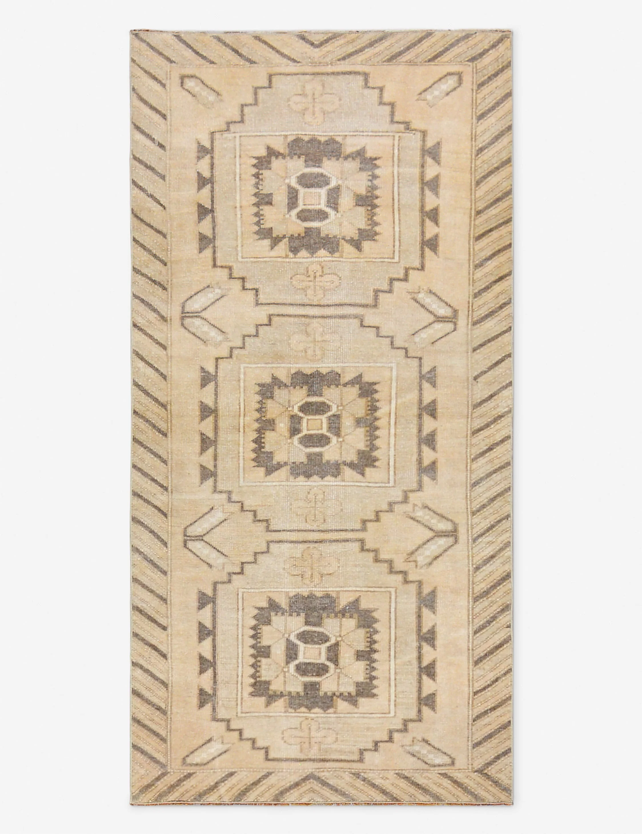 Vintage Turkish Hand-Knotted Wool Runner Rug No. 287, 2' 4" X 6' 5"