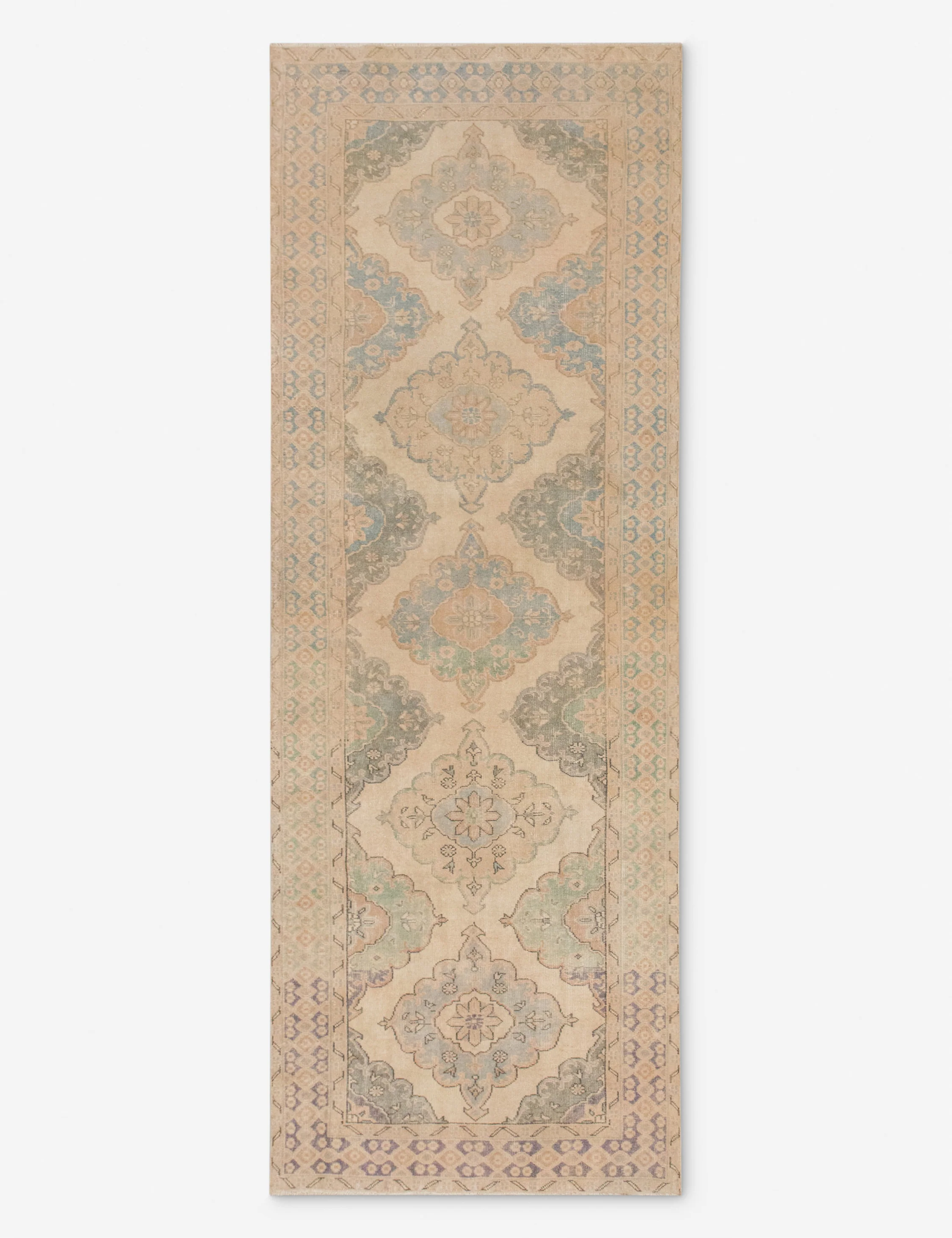 Vintage Turkish Hand-Knotted Wool Runner Rug No. 295, 4'3" x 12'4"