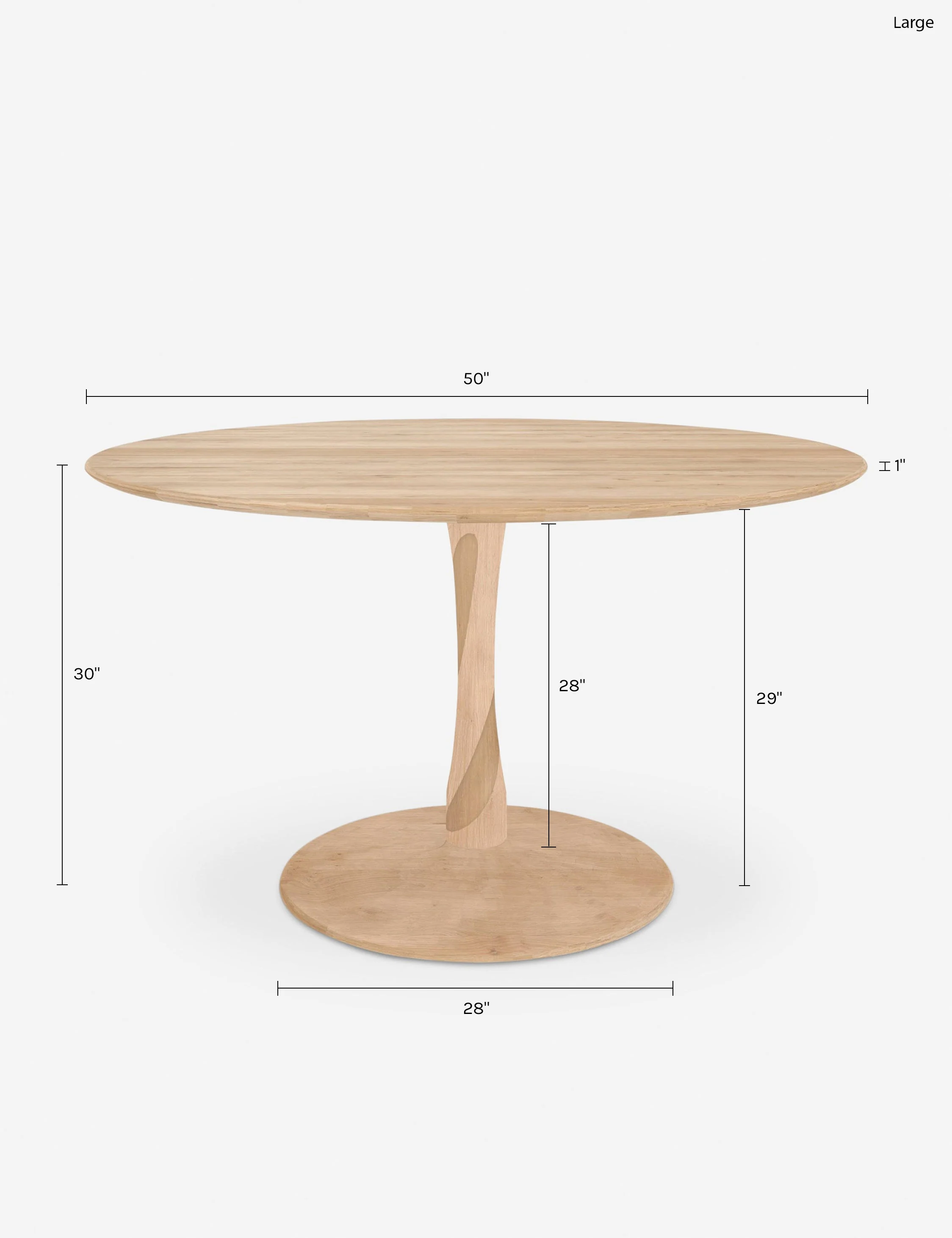Yarissa Round Dining Table - Image 4