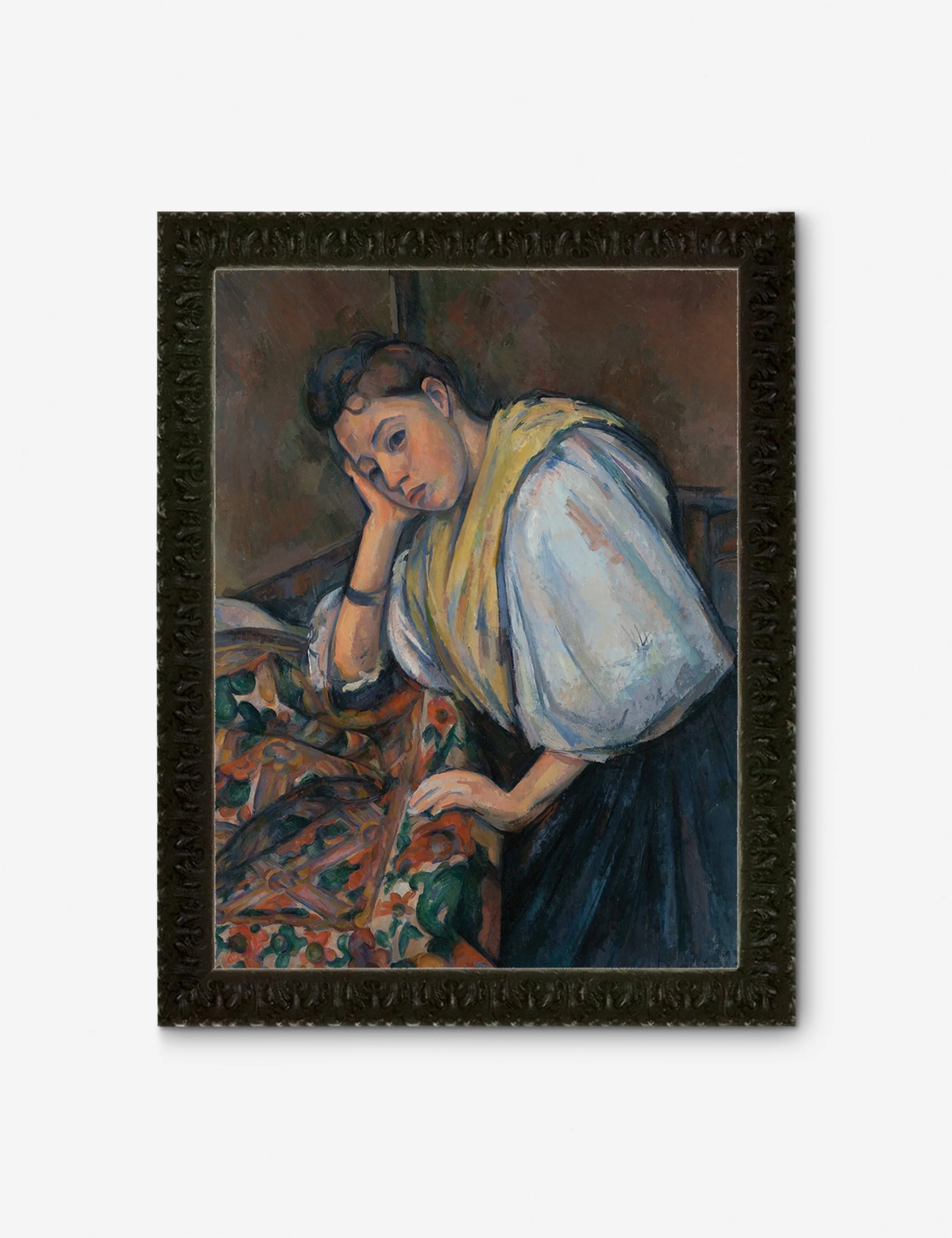 Young Italian Woman at a Table Wall Art by Paul Cezanne - Image 4