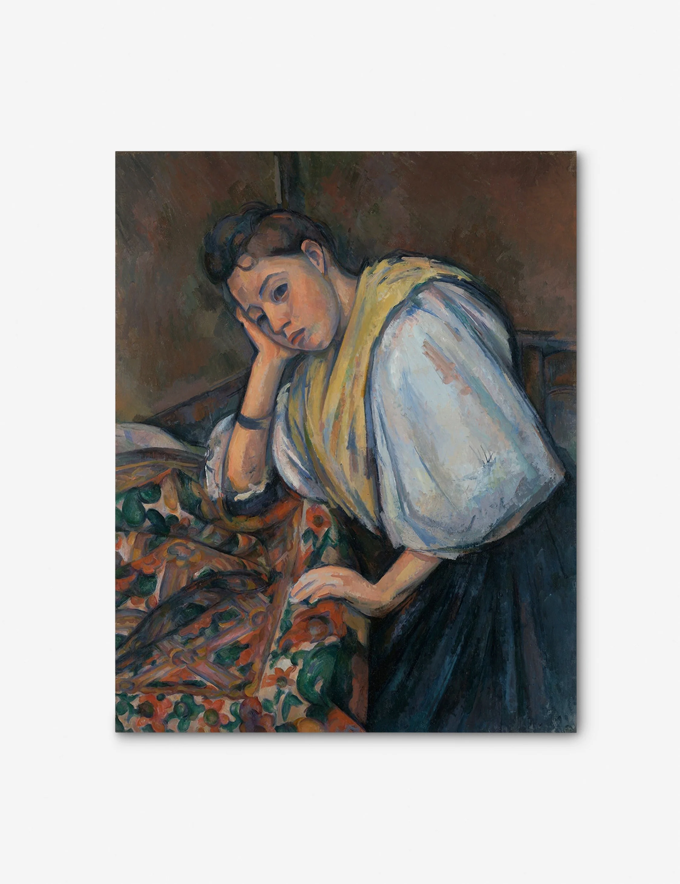 Young Italian Woman at a Table Wall Art by Paul Cezanne - Image 5
