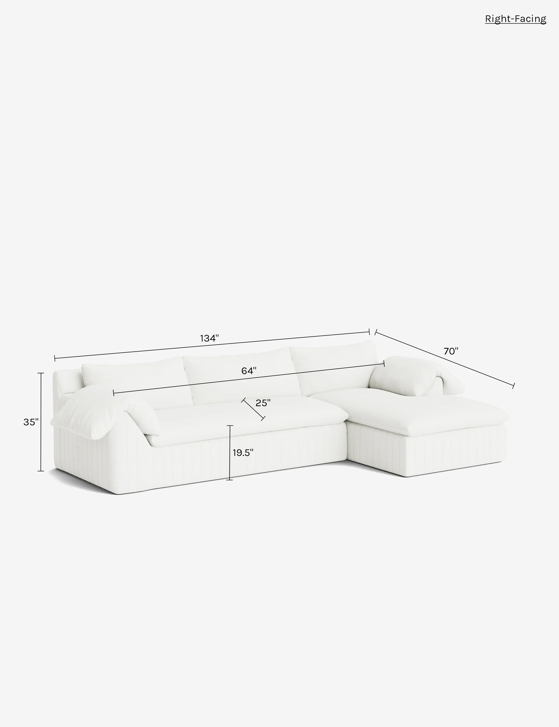Yucca Chaise Sectional Sofa by Carly Cushnie - Image 243